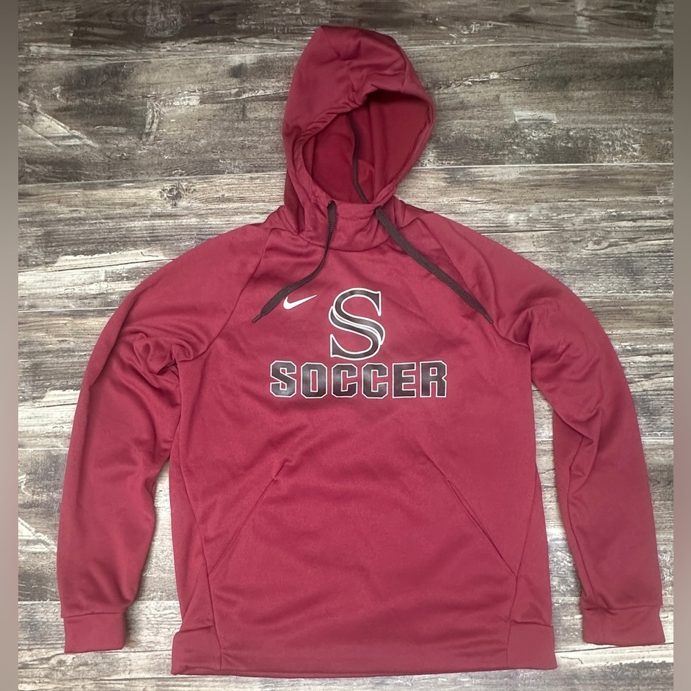 Nike Pullover Hoodie - Men's Medium - Dri-Fit -  Maroon Hoodie - GUC